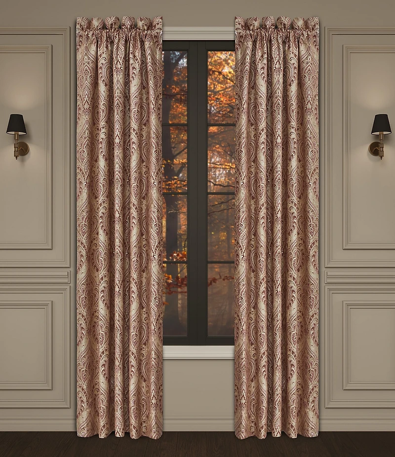 J. Queen New York Lupita Woven Damask Window Treatment