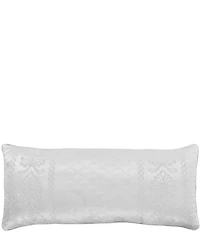 J. Queen New York Lyndon Damask Embroidered Matte Satin Quilted Boudoir Pillow