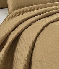 J. Queen New York Embroidered Lyndon Quilted Coverlet