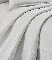 J. Queen New York Embroidered Lyndon Quilted Coverlet