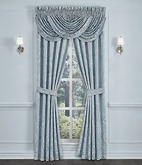 J. Queen New York Malita Jacquard Damask Lined Window Treatment