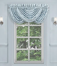 J. Queen New York Malita Jacquard Damask Lined Window Treatment