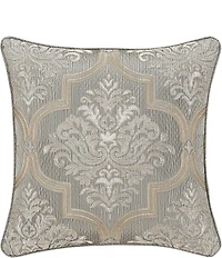J. Queen New York Martina Grand-Scale Damask Reversible Square Pillow