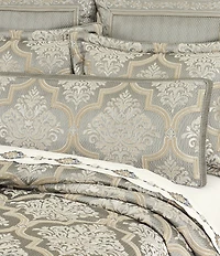 J. Queen New York Martina Matelasse Diamond Embossed Reading Bolster Pillow