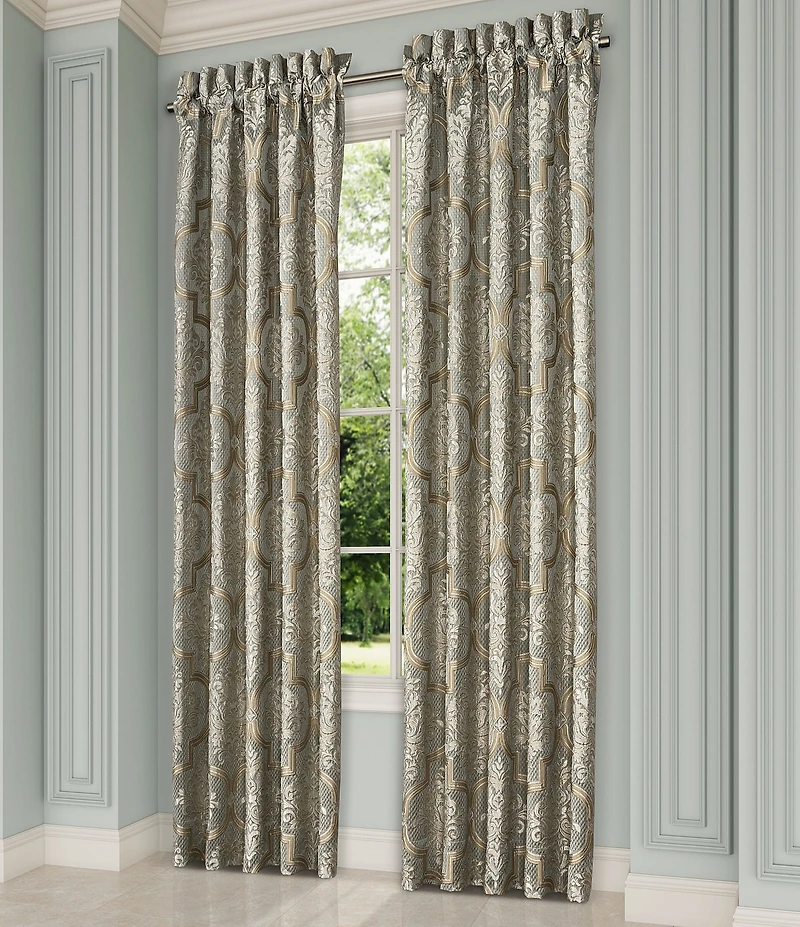 J. Queen New York Martina Elegant Damask Window Treatment