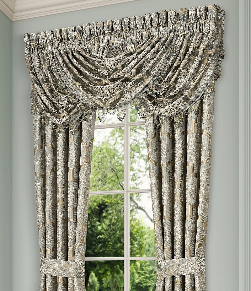J. Queen New York Martina Elegant Damask Window Treatment