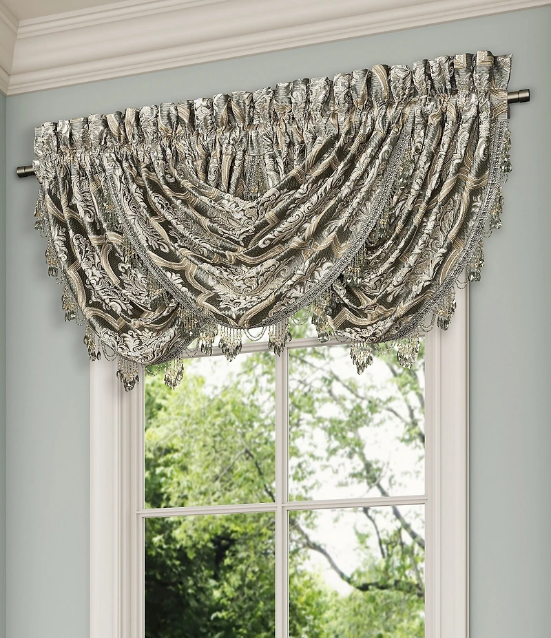 J. Queen New York Martina Elegant Damask Window Treatment