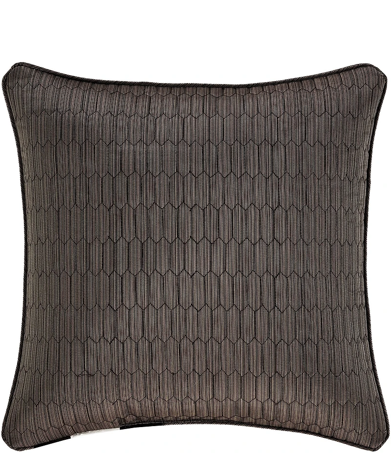 J. Queen New York Metropolitan Woven Geometric Design Reversible Square Pillow