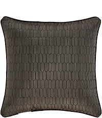J. Queen New York Metropolitan Woven Geometric Design Reversible Square Pillow