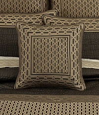 J. Queen New York Metropolitan Woven Geometric Design Reversible Square Pillow