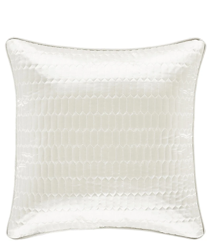 J. Queen New York Metropolitan Woven Geometric Design Reversible Square Pillow