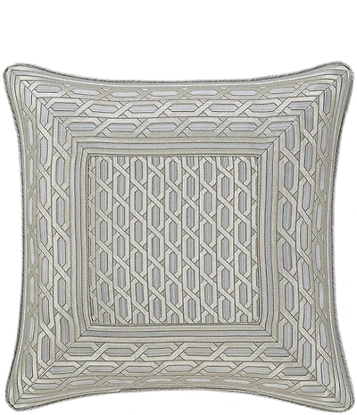 J. Queen New York Metropolitan Woven Geometric Design Reversible Square Pillow