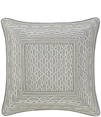 J. Queen New York Metropolitan Woven Geometric Design Reversible Square Pillow