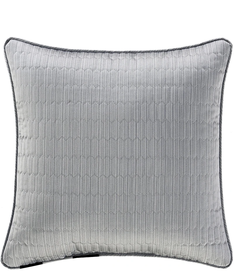 J. Queen New York Metropolitan Woven Geometric Design Reversible Square Pillow