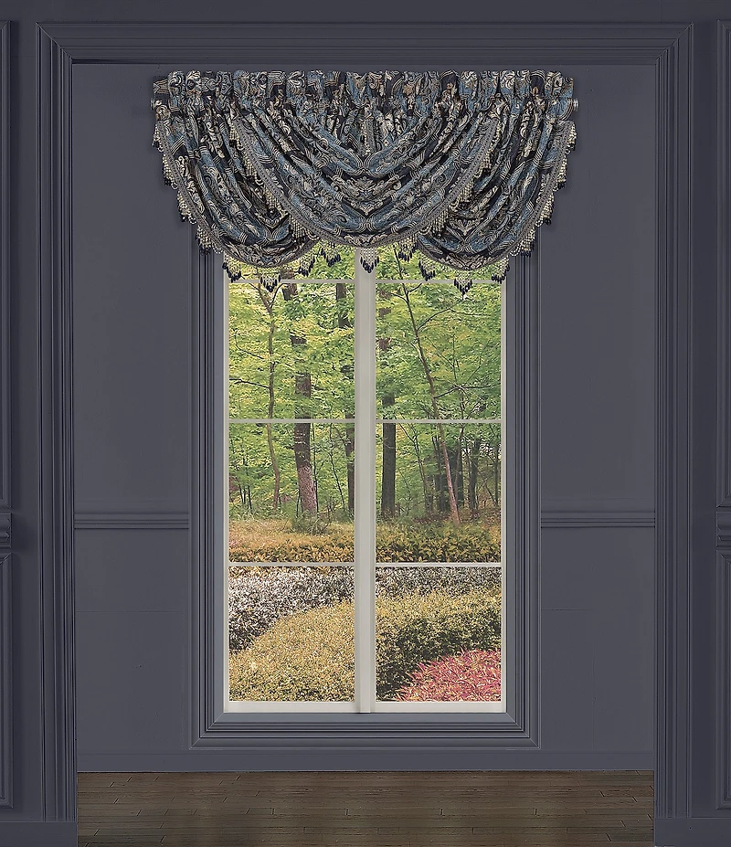 J. Queen New York Middlebury Damask Lined Window Treatments