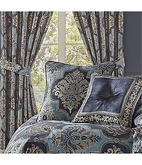 J. Queen New York Middlebury Woven Indigo Square Pillow