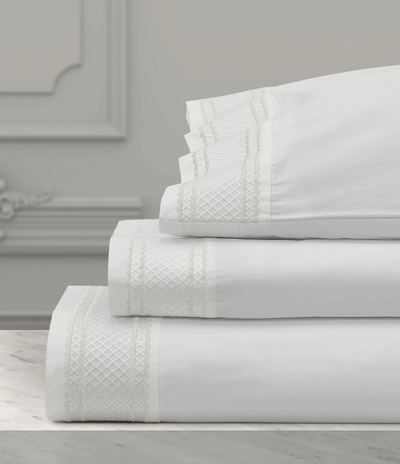 J. Queen New York Monarch Embroidered Sheet Set