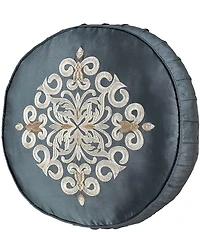J. Queen New York Monroe Embroidered Medallion Round Pillow
