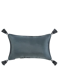 J. Queen New York Monroe Woven Medallion Tassel Reversible Boudoir Pillow