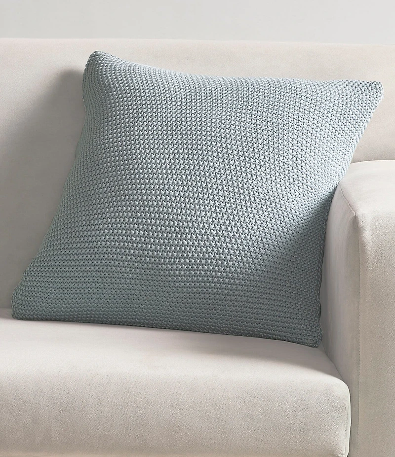 J. Queen New York Nautical Knit Cotton 20#double; Square Decorative Throw Pillow Cover