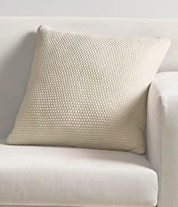 J. Queen New York Nautical Knit Cotton 20#double; Square Decorative Throw Pillow Cover