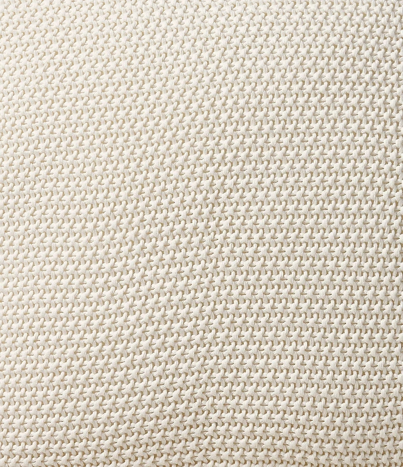 J. Queen New York Nautical Knit Cotton 20#double; Square Decorative Throw Pillow Cover