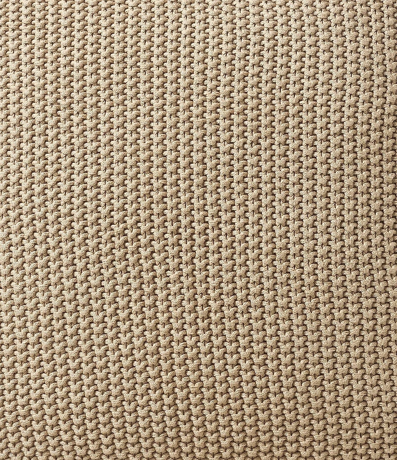 J. Queen New York Nautical Knit Cotton 20#double; Square Decorative Throw Pillow Cover