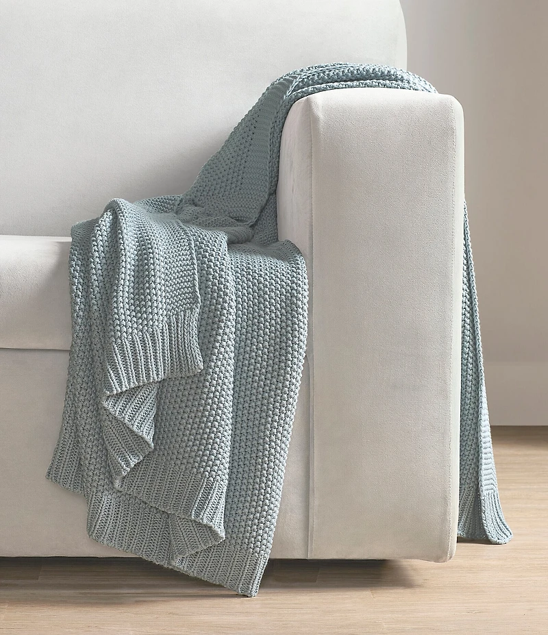 J. Queen New York Nautical Knit Cotton Throw Blanket