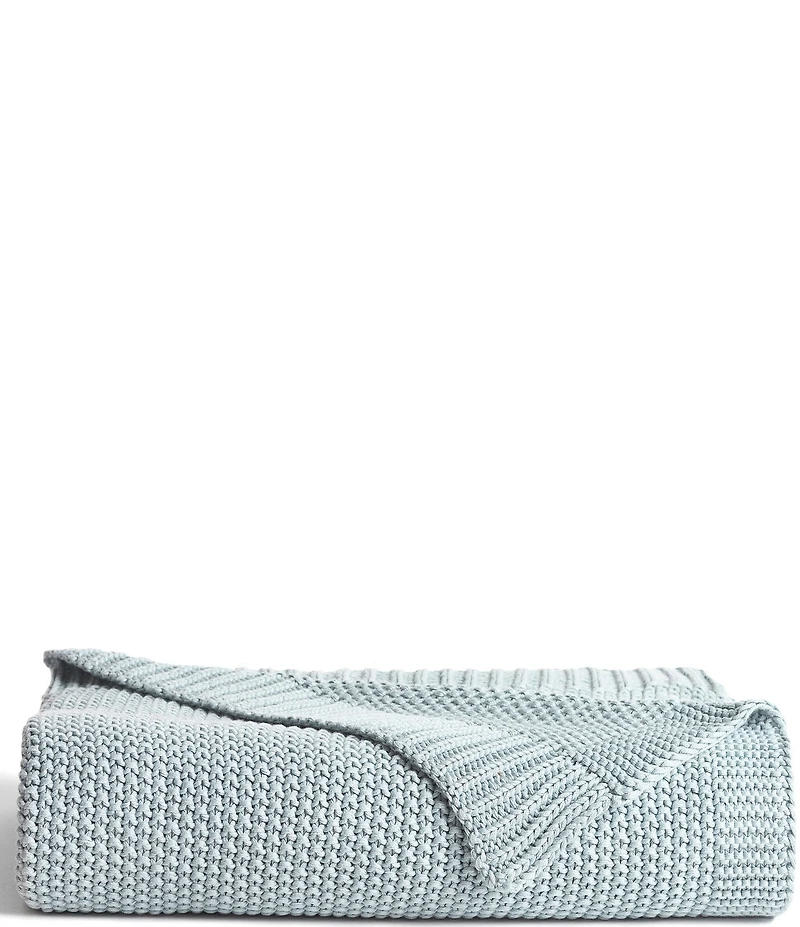 J. Queen New York Nautical Knit Cotton Throw Blanket