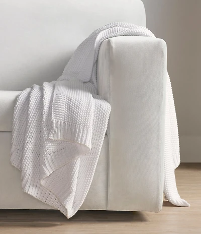 J. Queen New York Nautical Knit Cotton Throw Blanket