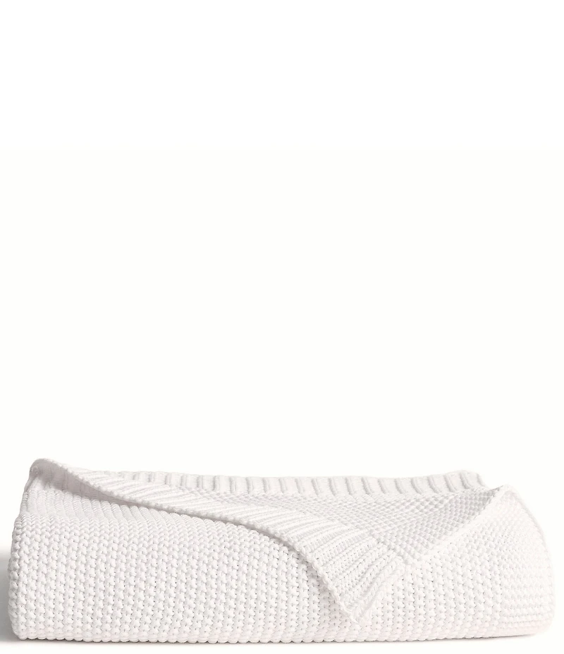 J. Queen New York Nautical Knit Cotton Throw Blanket