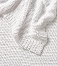 J. Queen New York Nautical Knit Cotton Throw Blanket