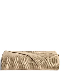 J. Queen New York Nautical Knit Cotton Throw Blanket