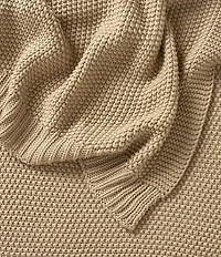 J. Queen New York Nautical Knit Cotton Throw Blanket