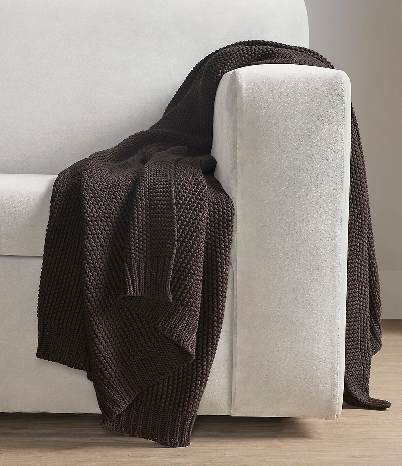 J. Queen New York Nautical Knit Cotton Throw Blanket