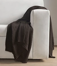 J. Queen New York Nautical Knit Cotton Throw Blanket