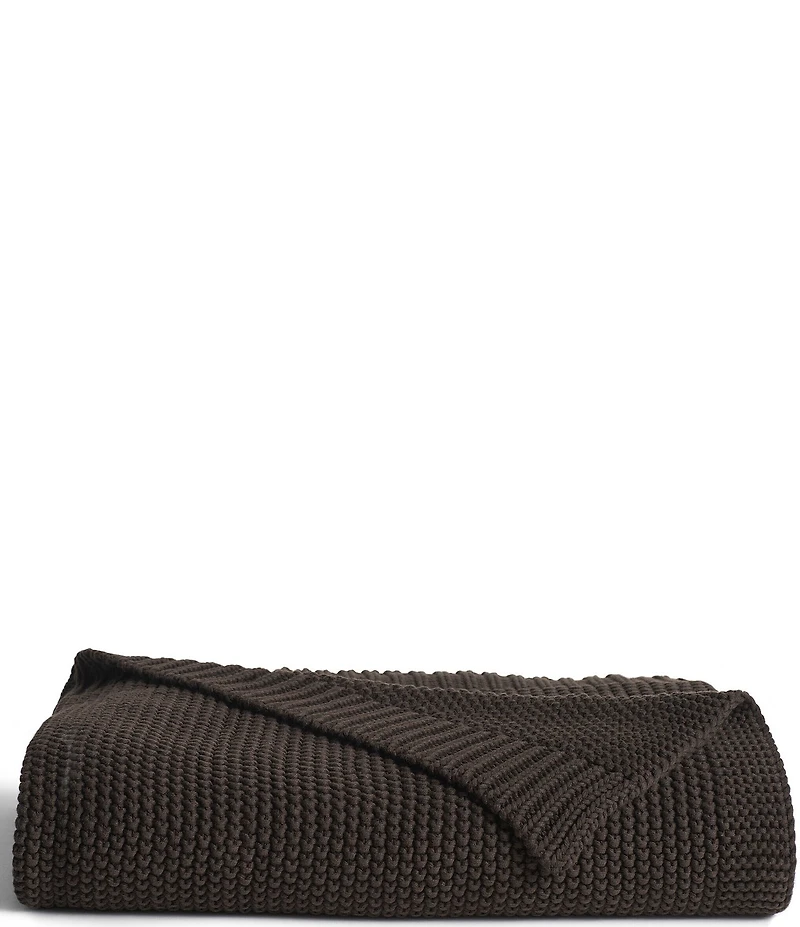 J. Queen New York Nautical Knit Cotton Throw Blanket