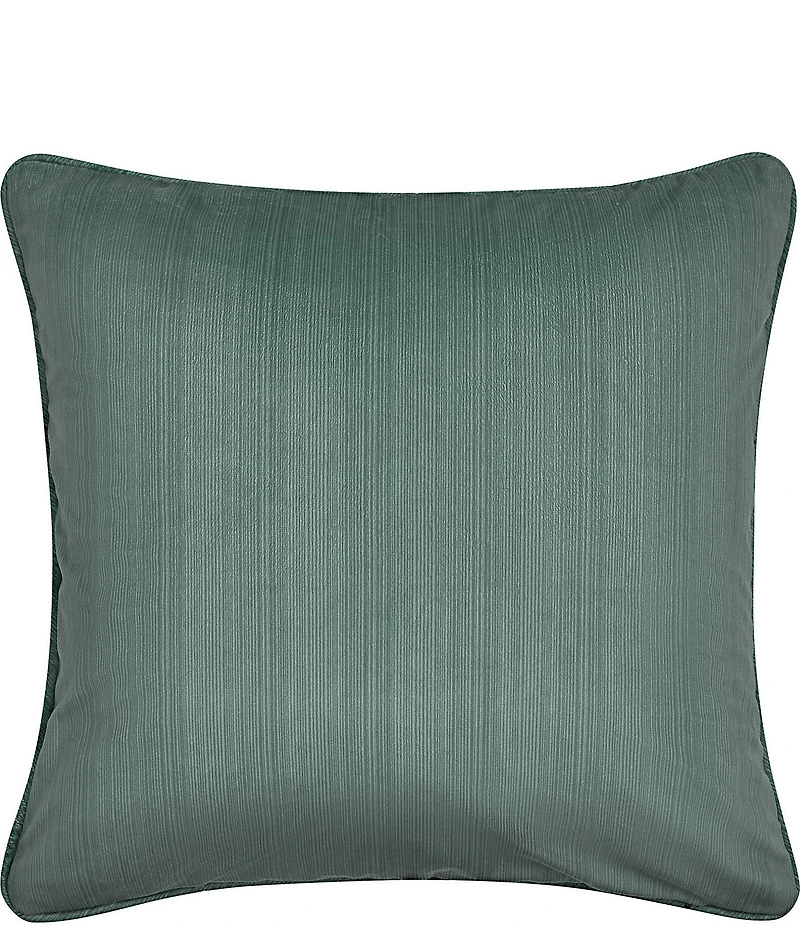 J. Queen New York Nico Embroidered Damask Decorative Reversible Square Pillow