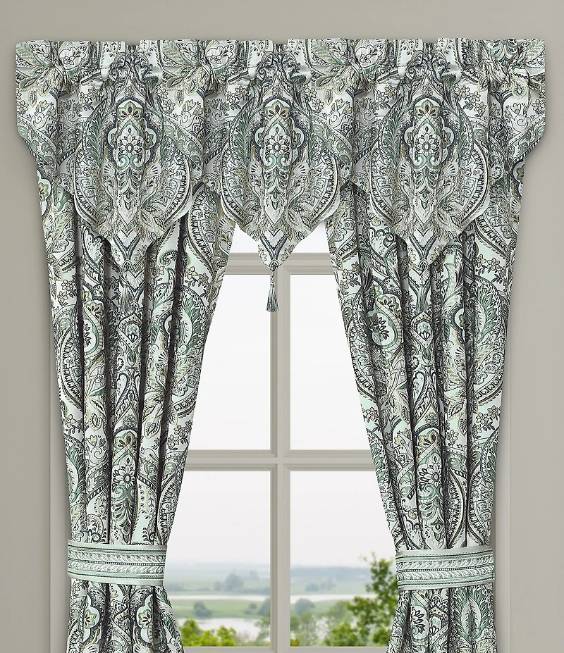J. Queen New York Nico Traditional Woven Damask Window Treatment