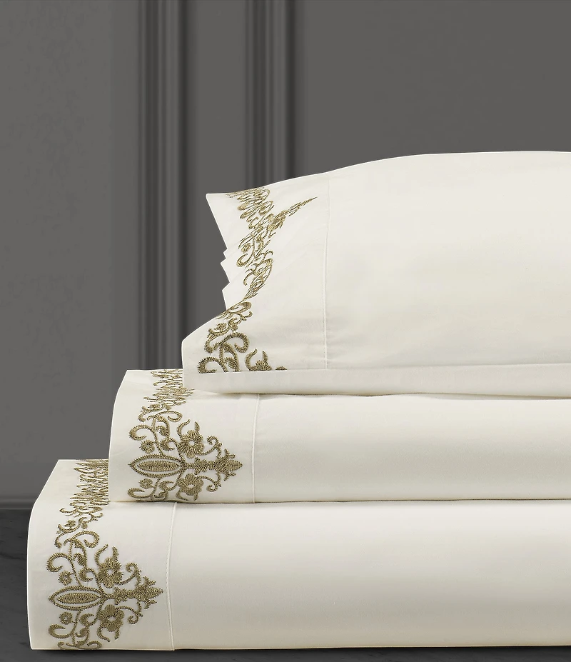 J. Queen New York Noelle Embroidered Sheet Set