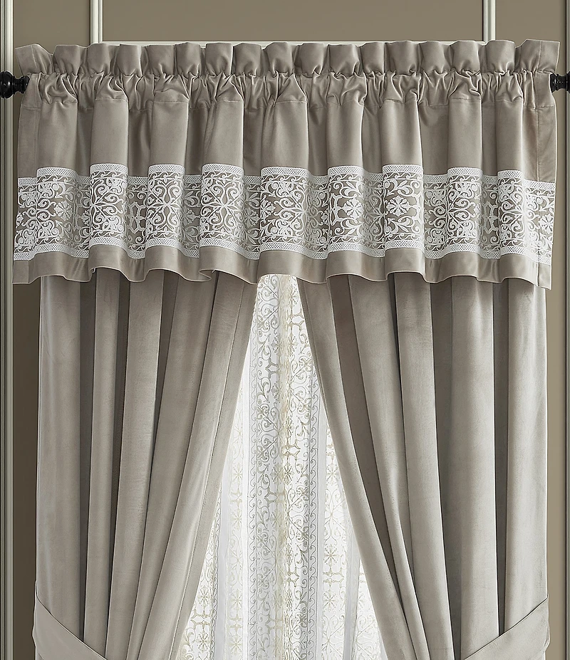 J. Queen New York Opulence Lace Detail Valance