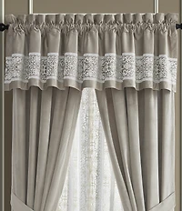 J. Queen New York Opulence Lace Detail Valance