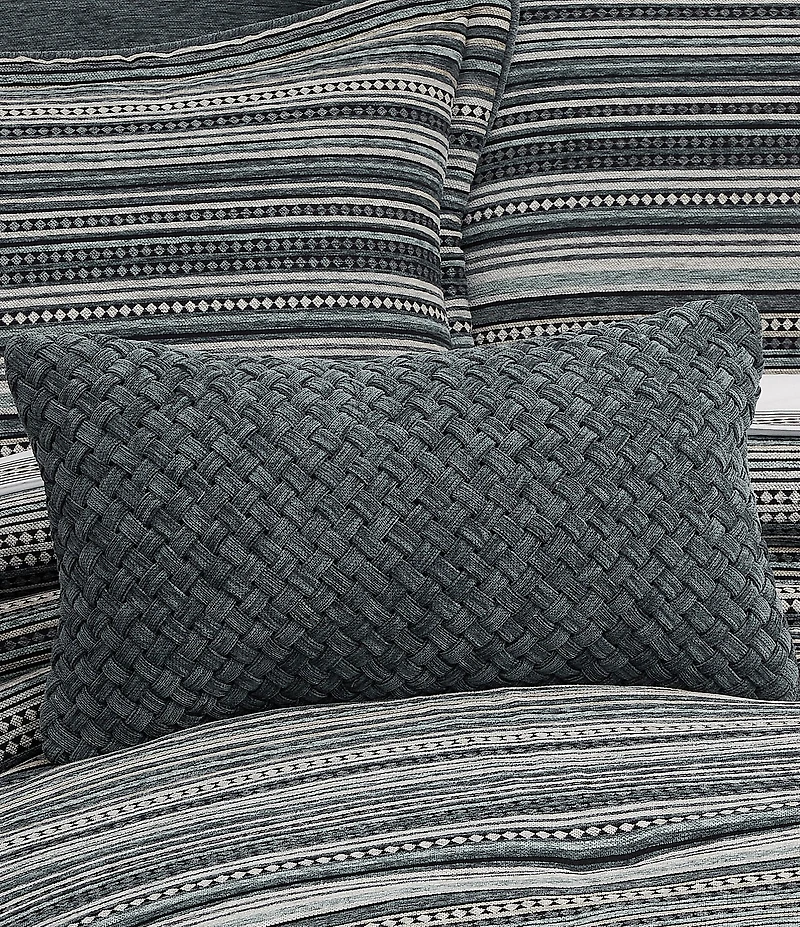 J. Queen New York Parallel Braided Textured Boudoir Decorative Throw Pillow