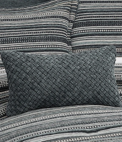 J. Queen New York Parallel Braided Textured Boudoir Decorative Throw Pillow