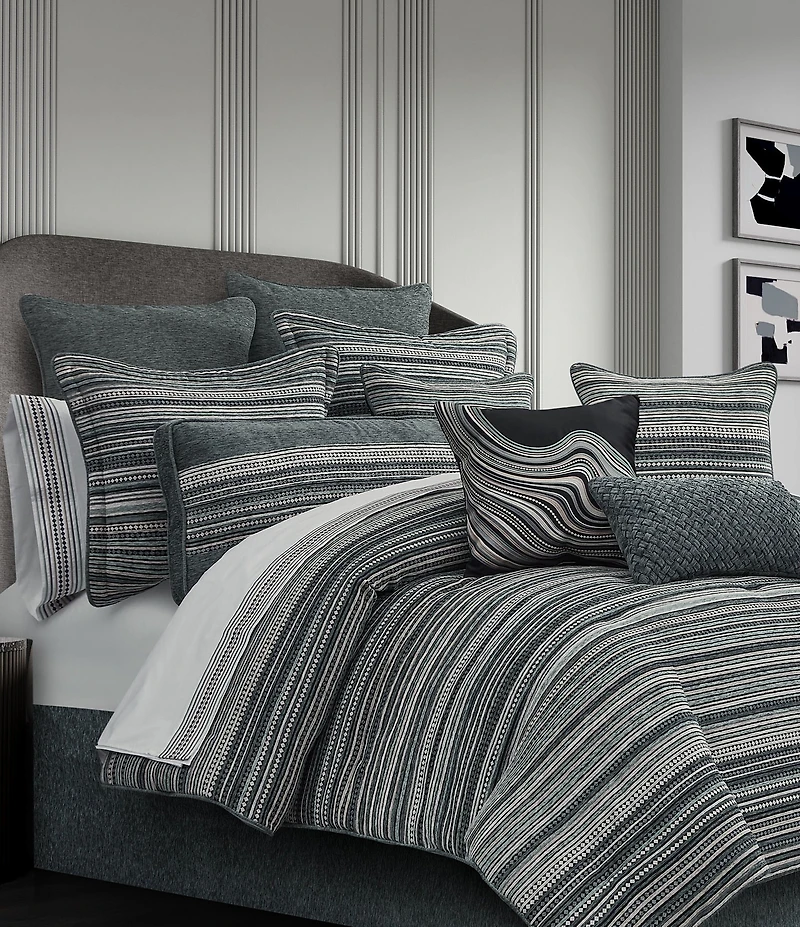 J. Queen New York Parallel Woven Chenille Euro Sham