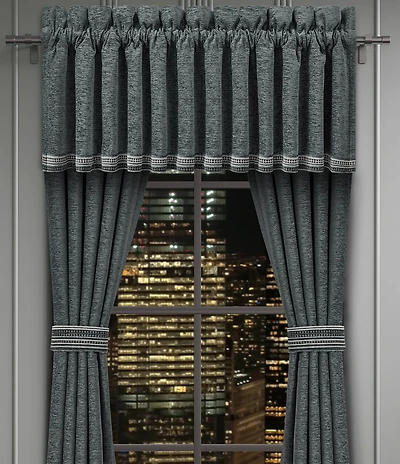 J. Queen New York Parallel Woven Chenille Window Treatment