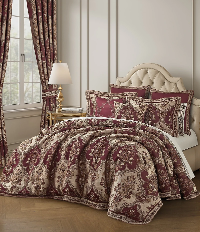 J. Queen New York Phyllis Framed and Mitered Woven Reversible Euro Sham