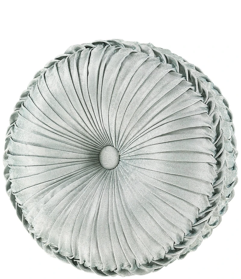 J. Queen New York Prestige Spa Button-Tufted Round Pillow