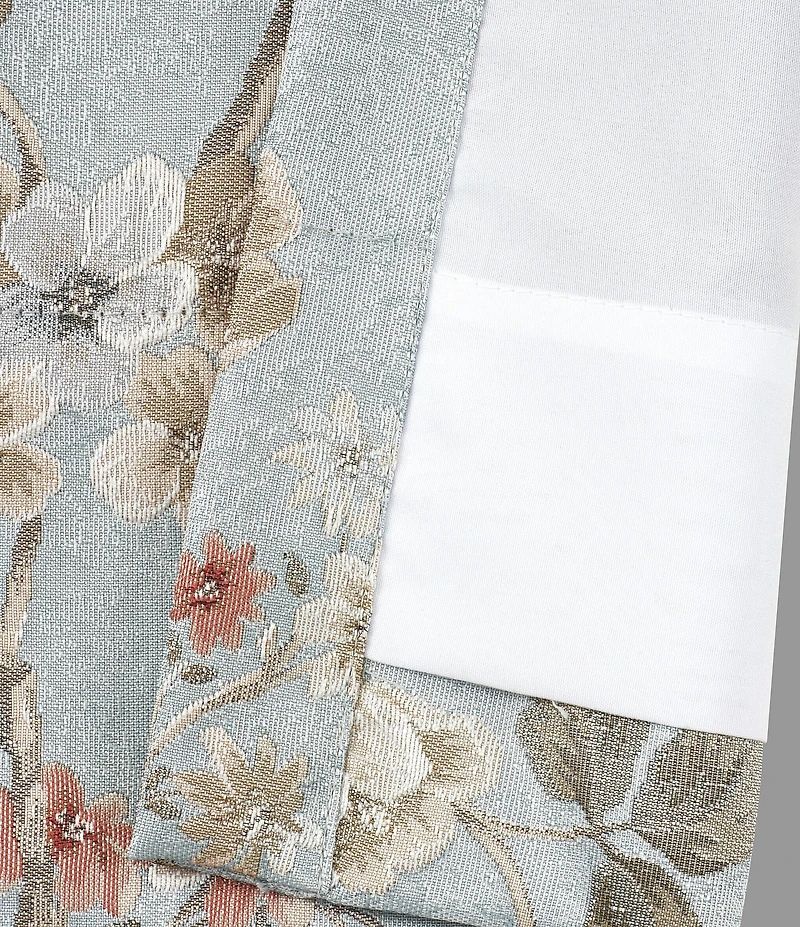 J. Queen New York Prestige Woven Floral Design Window Treatment