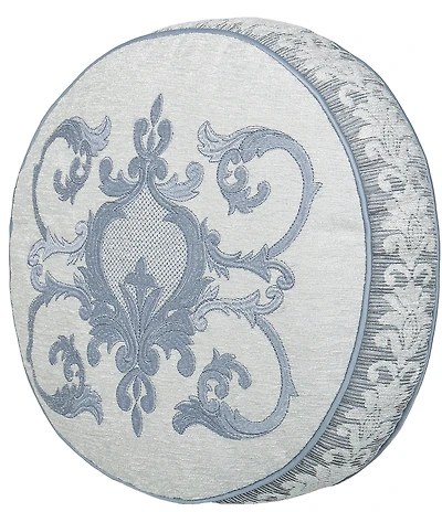 J. Queen New York Queensbury Embroidered Medallion Round Pillow